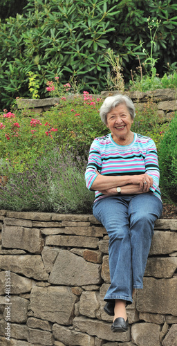 Elder Woman in Her Garden 11