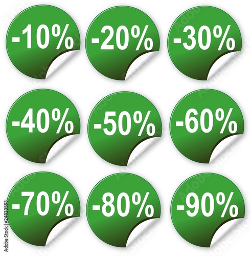 Discount label and sticker