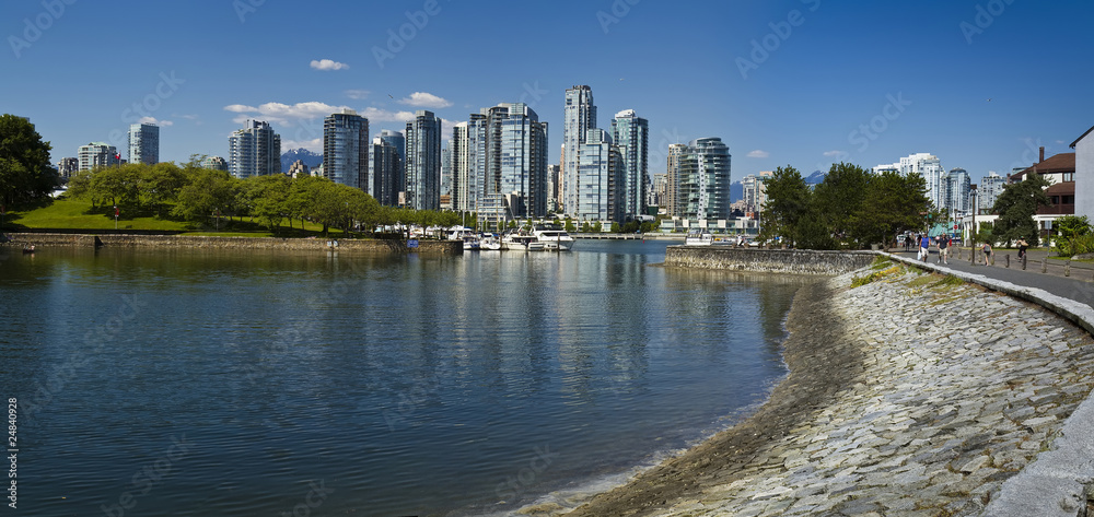 Obraz premium Vancouver City Parks Skyline