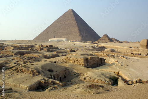 Tourists and piramids