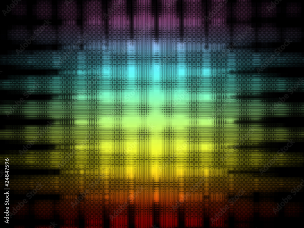 Abstract colored lines in black background