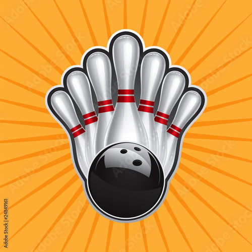 Bowling Ball Design Element Set 2