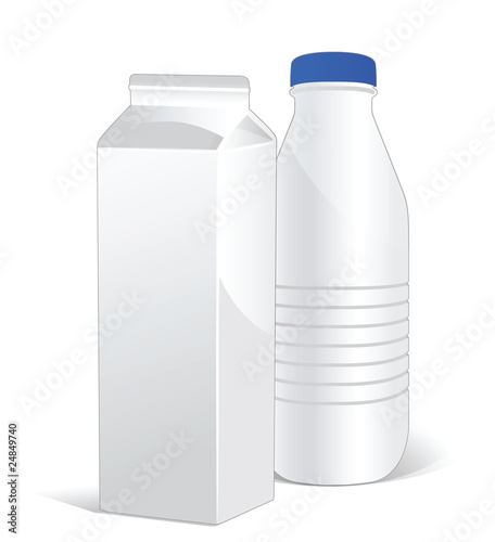 bouteille de lait  plastique 