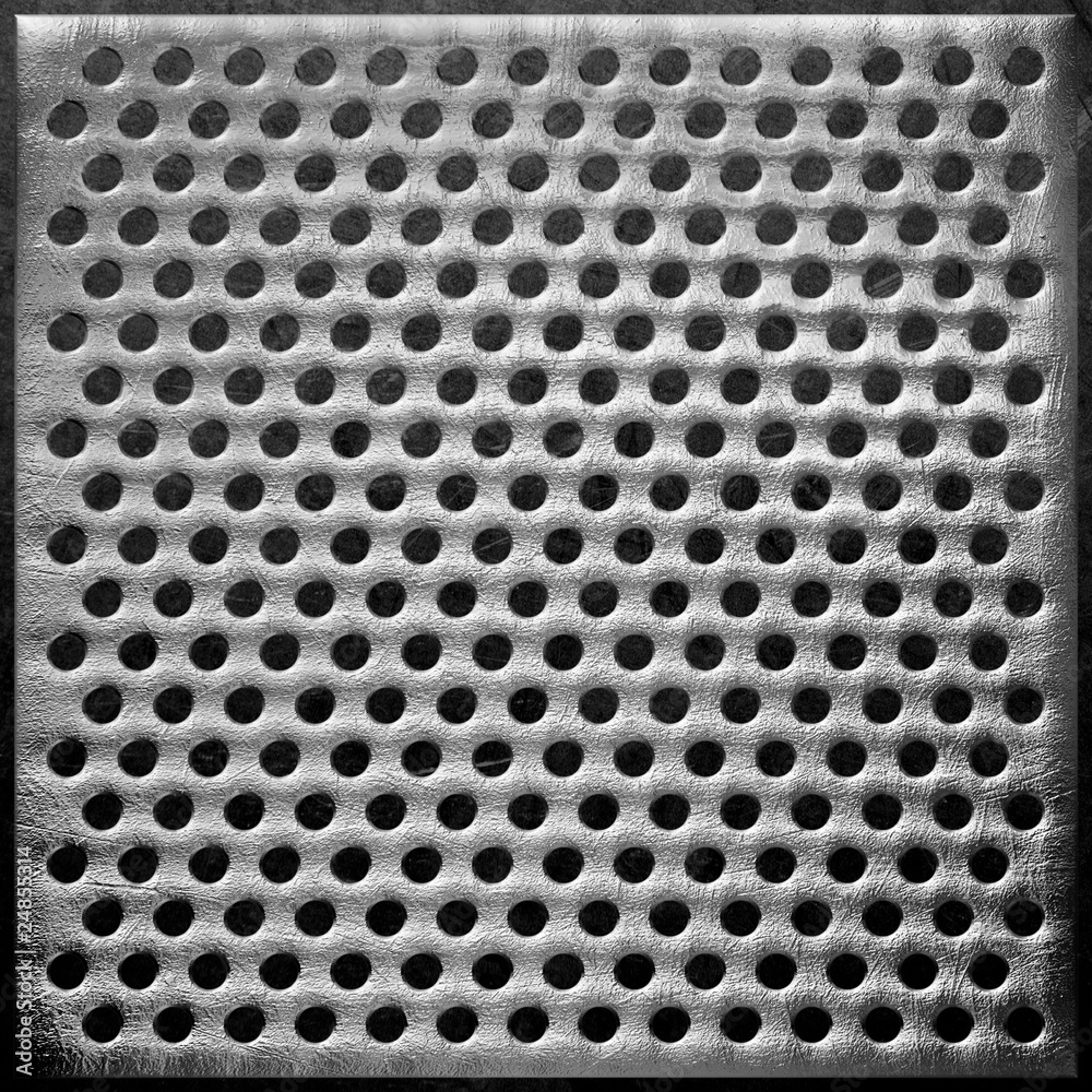 Steel dotted metal background Steel dotted metal background