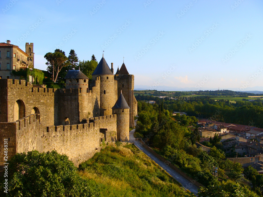 Carcassonne at dusk