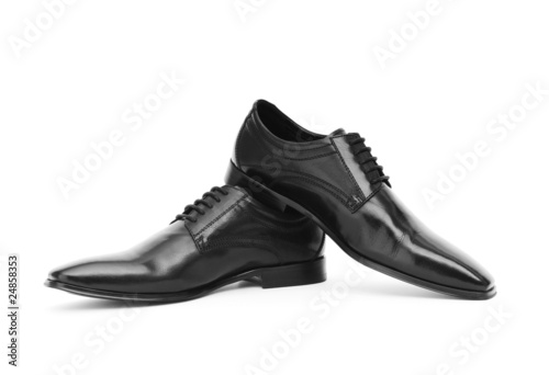 Male shoes isolated on the white background