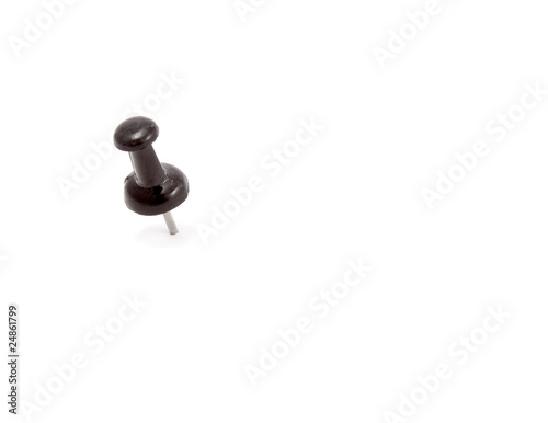 single black push-pin