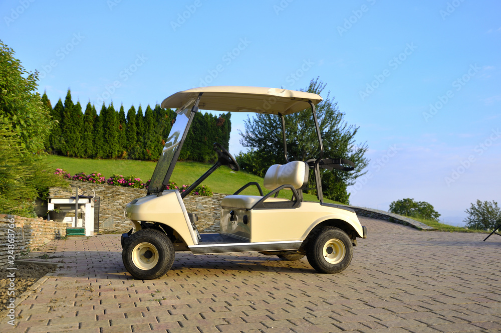 golf cart parked