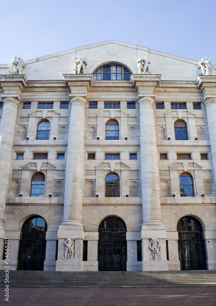 Palazzo della borsa, Milano Stock Photo | Adobe Stock