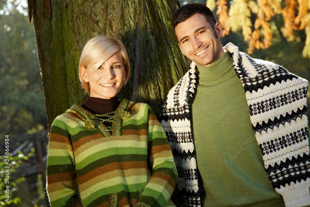 Fototapeta premium Smiling couple in nature
