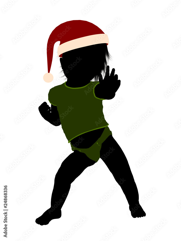 Male Christmas Infant Toddler Illustration Silhouette
