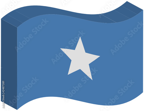 Flagge Republik Somalia