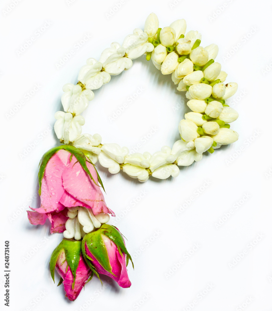 Fototapeta premium Jasmine garland