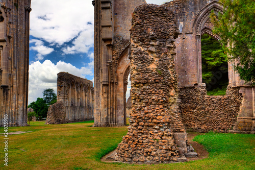 Detail of Glastonbury Abbey photo