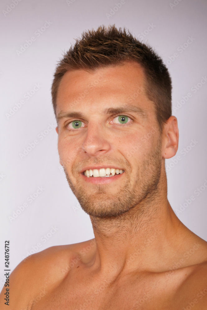 Smiling young man. Smiling young man.