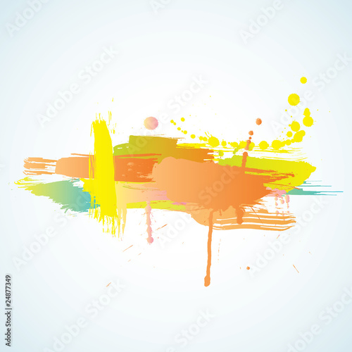 Vector inky colorful background