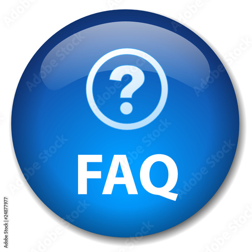 FAQ Web Button (questions answers help assistance online faqs)