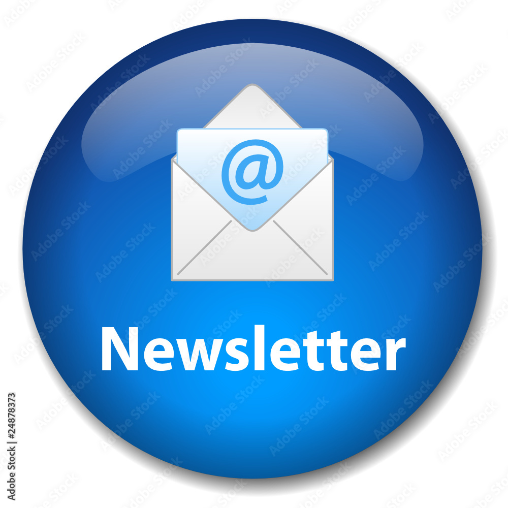 NEWSLETTER Web Button (customer information news icon at sign) NEWSLETTER Web Button (customer information news icon at sign)