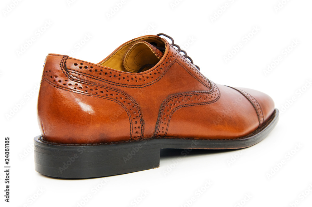 Male shoes isolated on the white background Male shoes isolated on the white background