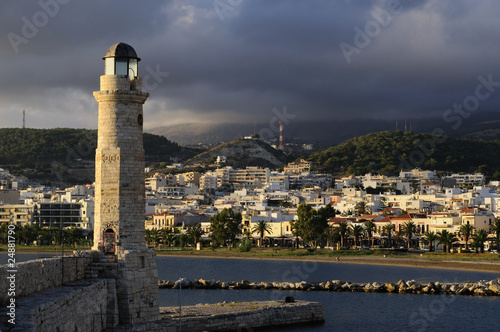 Lighthouse in Rethymno, Crete photo