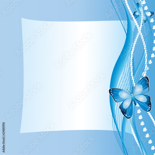 Abstract background with butterflies.