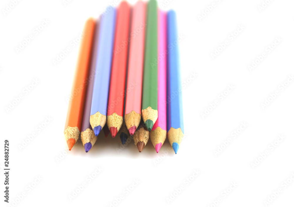 Fototapeta premium Color pencils. Shallow DOF.