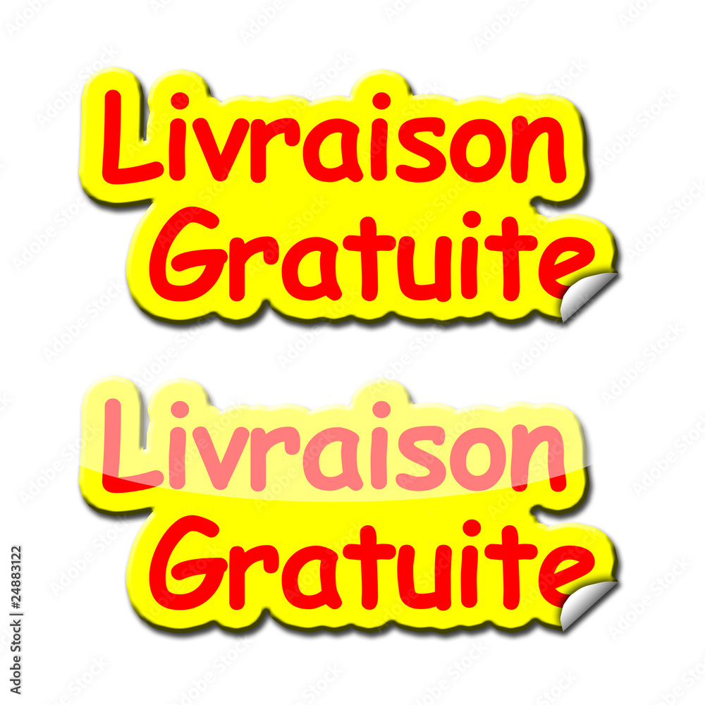 Fototapeta premium Sticker livraison gratuite