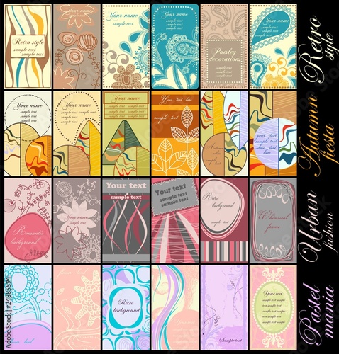 Business cards collection