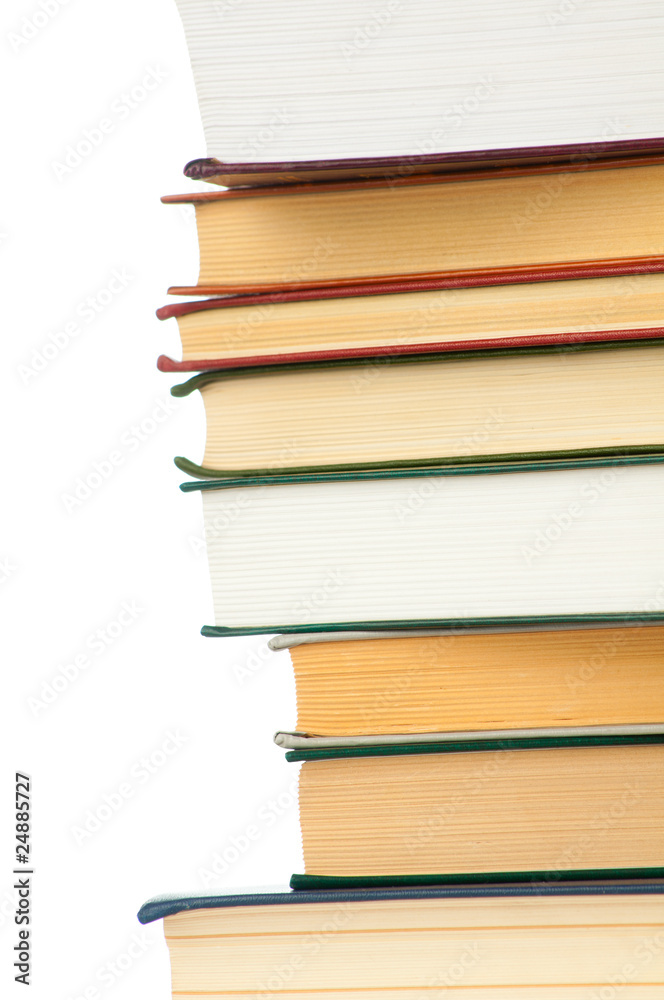 Book heap isolated on white background Book heap isolated on white background
