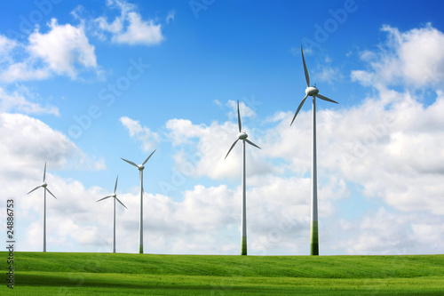 wind turbines landscape