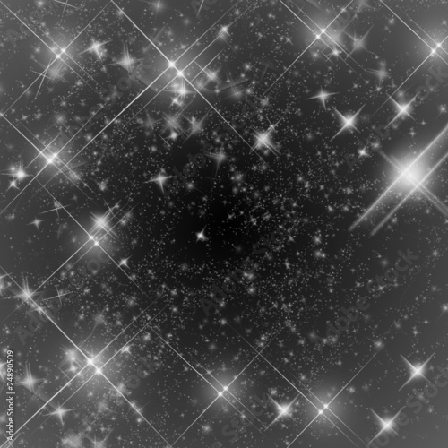 stars on a black background. Glamour background