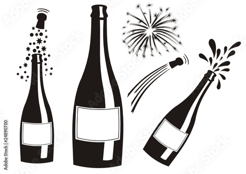 sekt und feuerwerk