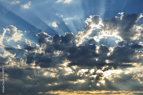 Sunbeams Through the Clouds