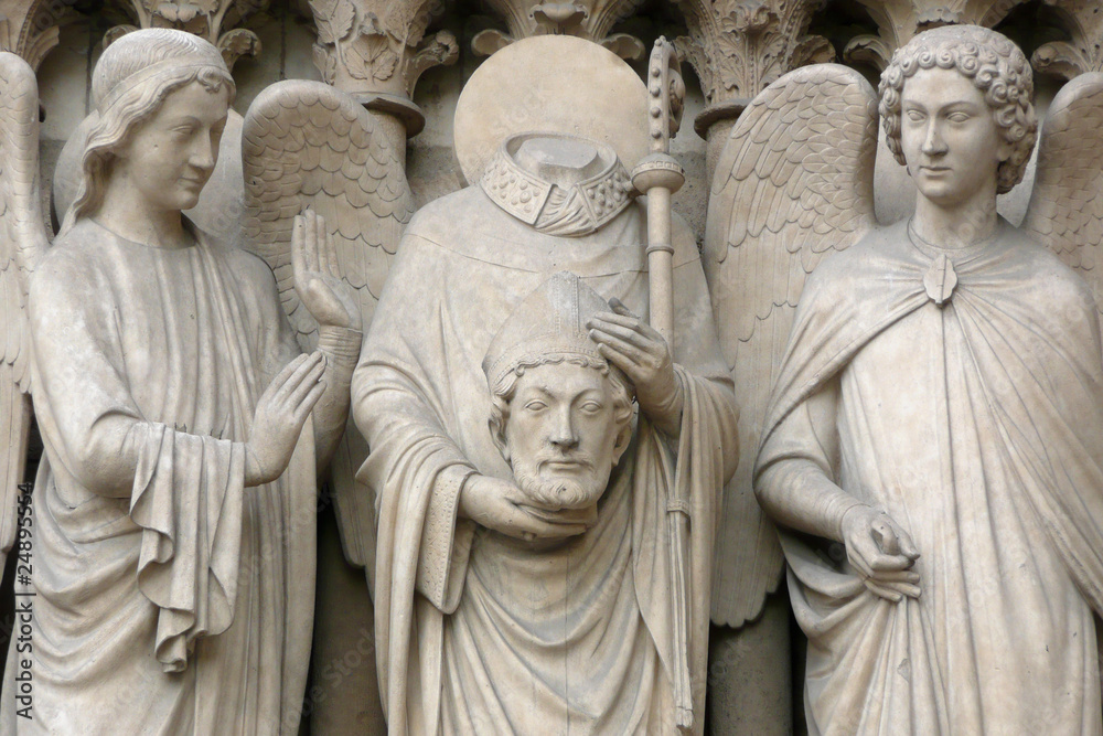 Notre-Dame de Paris, Apôtre Denis décapité (pilier sud)