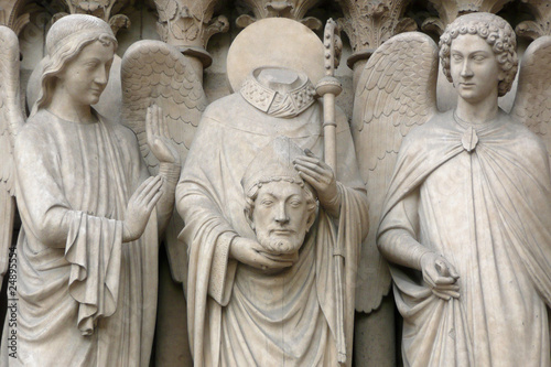 Notre-Dame de Paris, Apôtre Denis décapité (pilier sud) photo