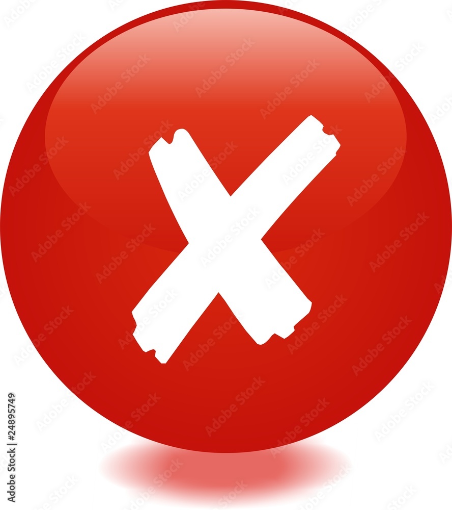 Obraz premium bouton refus