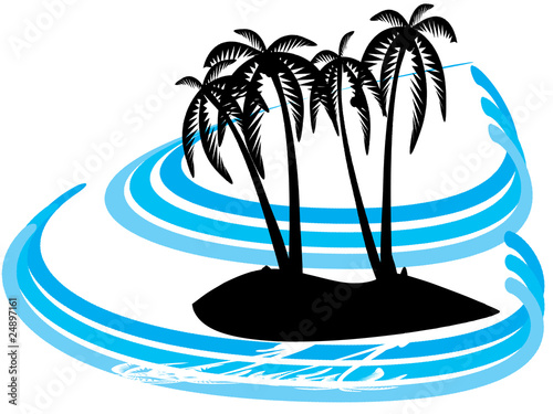 small island in sea