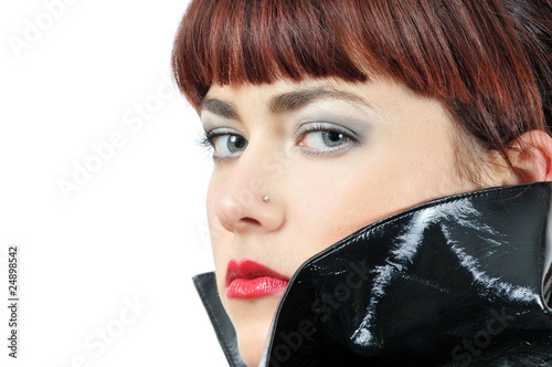 Young tempting assassin girl