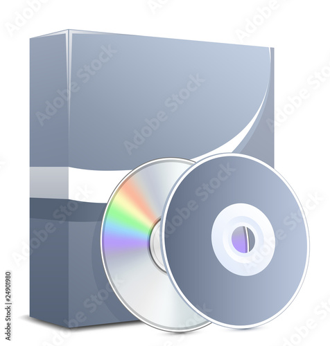 Software box with disks