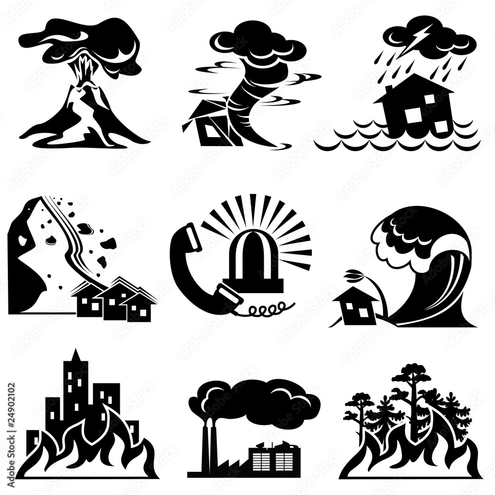 Naklejka premium natural disaster