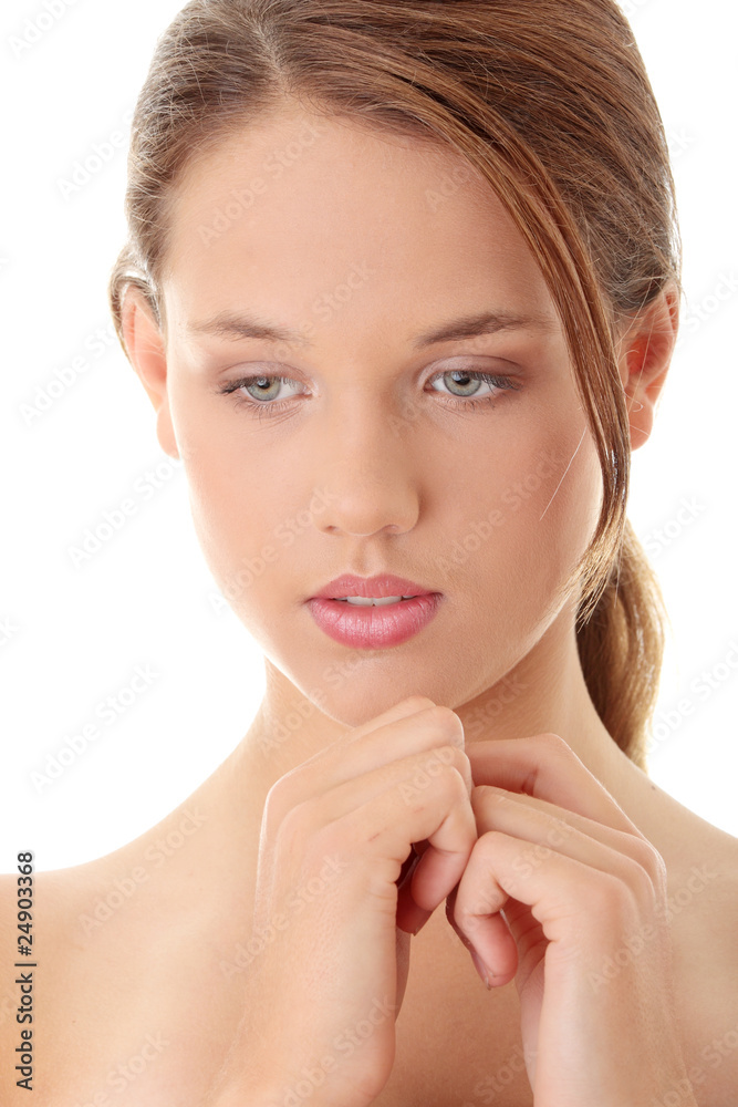 Portrait of Fresh and Beautiful woman Portrait of Fresh and Beautiful woman