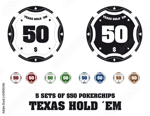 5 Sets $50 Pokerchips