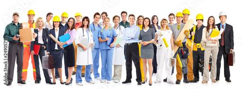 Canvas Print workers people