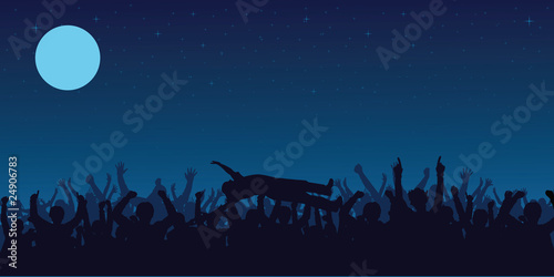Concert crowd