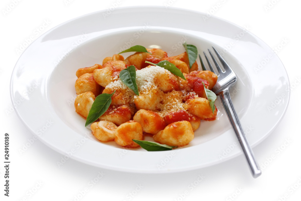 Fototapeta premium Potato Gnocchi with Tomato Sauce