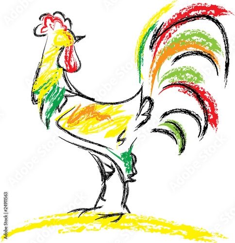 Colorful rooster