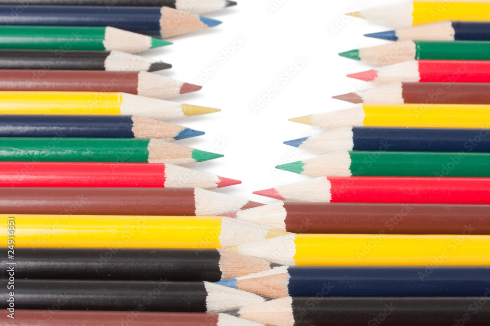 Naklejka premium colored pencils