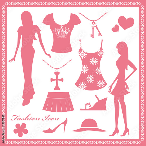 Women's Fashion icons Set
