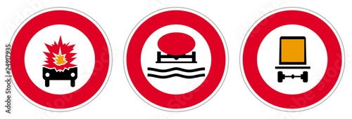 Risque TMD - Transport de matières dangereuses - Panneaux
