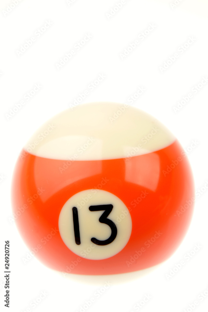 Number 13 pool ball Number 13 pool ball